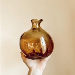 Brown/Amber colored vase